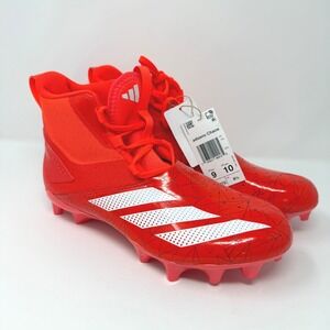Adidas Adizero Chaos Mens Size 9 Football Cleats Red White IF9717 NEW